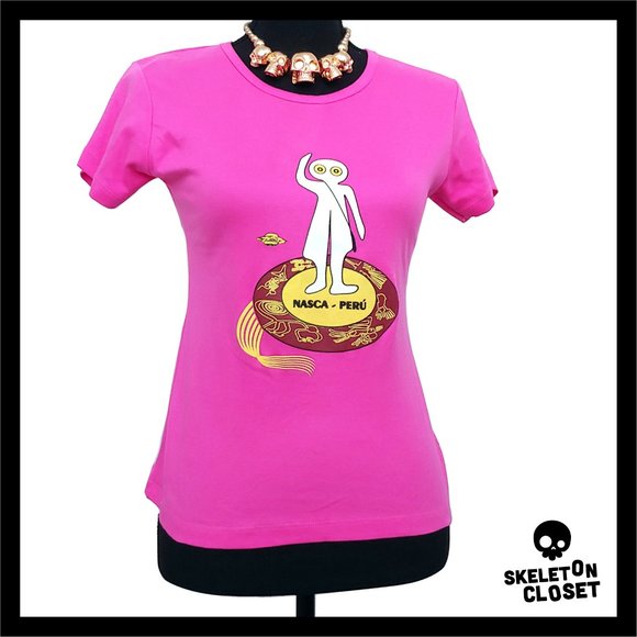 Ancient Alien Nazca Lines Nasca Peru Tshirt - Picture 4 of 4